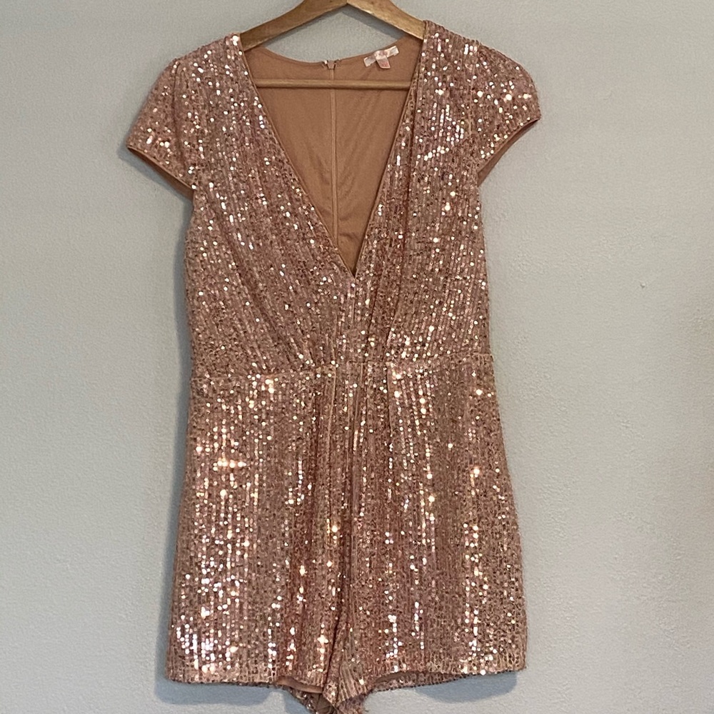 Rose Gold Sequin Romper